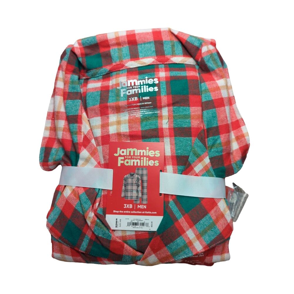 Jammies for Families PJ/Lounge Set, Plaid, 3XB